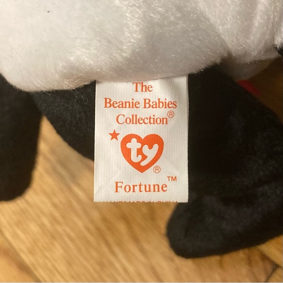 ⭐️ Vintage 1998 Fortune The Panda Bear Ty Beanie Baby - Picture 10 of 13